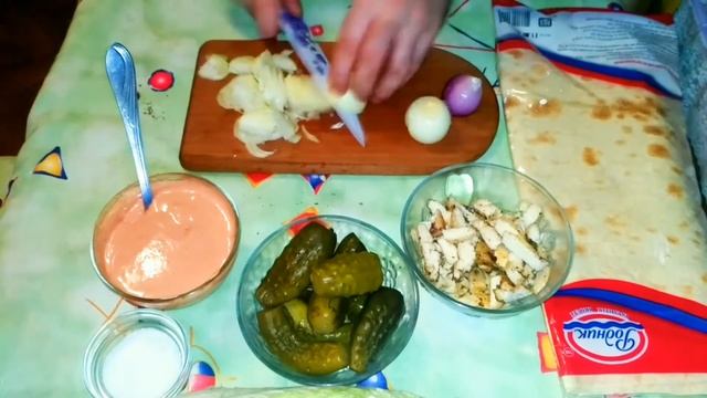 Шаурма с курицей приготовленая дома смотреть онлайн