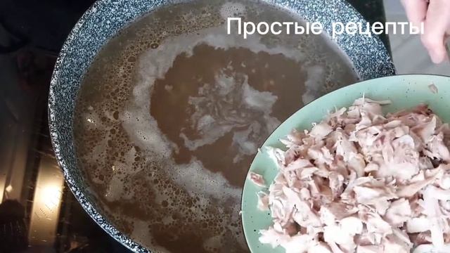 Гречневый суп с картофельными клецками.  Простые рецепты.