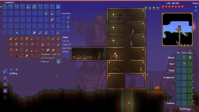 Выживания в игре Terraria №4 (НПС) смотреть онлайн