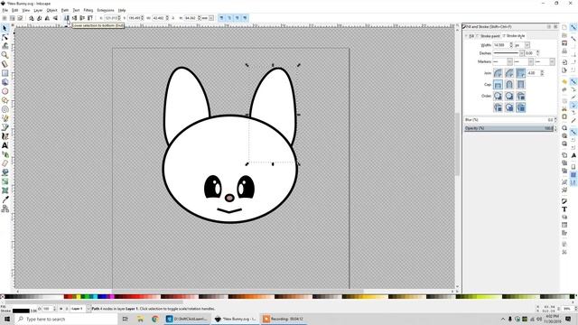 Inkscape | Creating a Cute Bunny! смотреть онлайн
