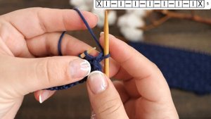 Мужской узор «Мини ромбы» спицами ?