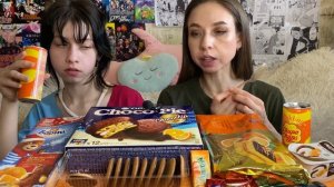 СЛАДКИЙ МУКБАНГ/ СЛАДОСТИ С ?АПЕЛЬСИНОМ/? ШОКОЛАД/?МОРОЖЕНОЕ/ БАРНИ/ CHOCO PAI/ MUKBANG