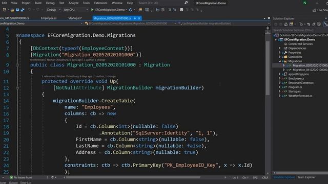 Rollback of Migrations in Entity Framework Core (Managed through code)