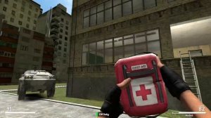 Фанюсь с другом в garrys mod(побег от nextbots)