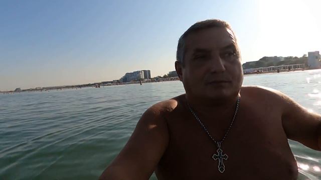 #Анапа. Сегодня 26.07.2023. Чёрное море. Центральный пляж. Утро 7.00. Воздух 22. Море 24. Купание.