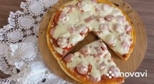 Пицца _ пицца  без духовки _ ленивая пицца.Pizza _ pizza without oven _ lazy pizza