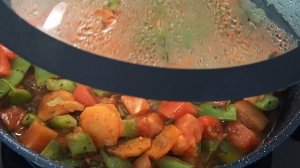 Рагу со стручковой фасолью