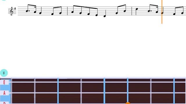 "My Grandfather's Clock" violin notes - "Easy Note" app (iOS & Android) - learn violin easily смотреть онлайн