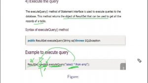 Jdbc creating and executing queries in sql