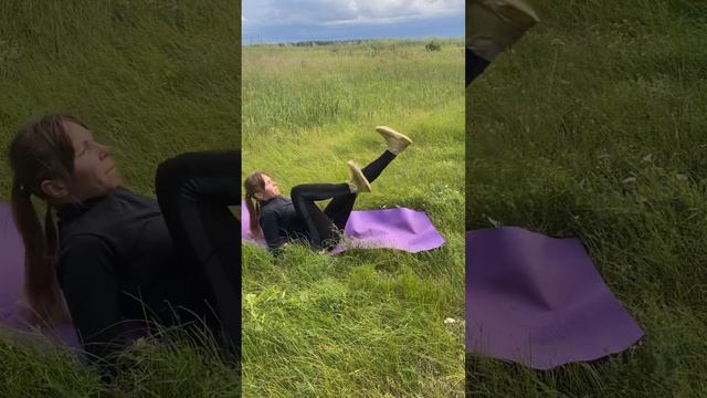 День 6/10 вызова самой себе, тренировка у пруда, комплекс для похудения смотреть онлайн