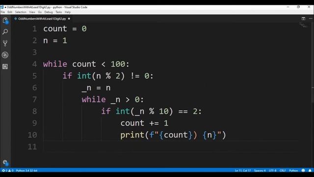odd numbers with at least 1 digit 2 in python ? – смотреть видео онлайн ...