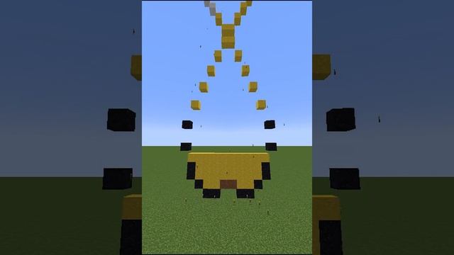 falling golden apple | minecraft pixel art