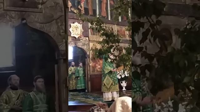 Праздник Троицы. Почаевская Лавра. Благословение на кануне праздника Святаго Духа смотреть онлайн