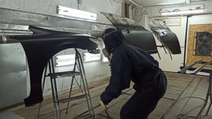 Легендарный и универсальный пуливизатор Девилбис - "база" + лак. В гаражных условиях!