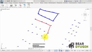 Чертим полилинию с авто привязкой к точечным объектам в AutoCAD