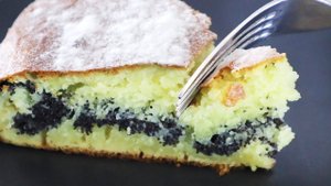 Пышный маковый пирог на кефире. Для семейного чаепития