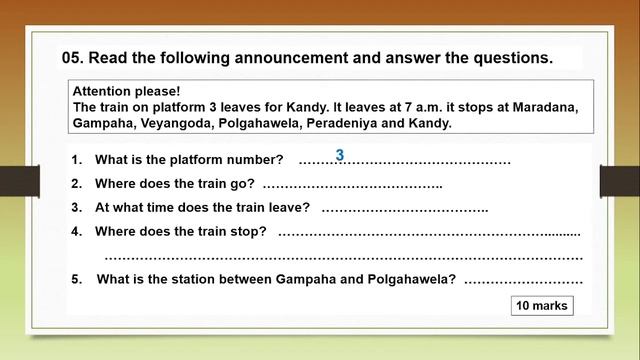 Grade 4 English - Term Test 2 2022 දෙවන වාර පරීක්ෂණය смотреть онлайн