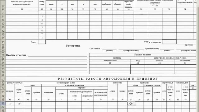 Путевой лист нулевой пробег пробег расход топлива
