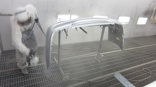 Покраска заднего бампера, накладки Mitsubishi Lancer 9 смотреть онлайн