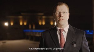 Новогоднее поздравление мэра Даугавпилса Андрея Элксниньша