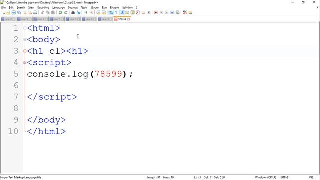 32th Class- Javascript tutorial in hindi| Javascript full course| best free javascript course