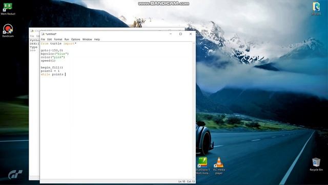 Star Design in Python IDLE Shell