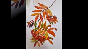 Монотипия Рябина (мастер-класс)/Monotype Rowan (Master Class)