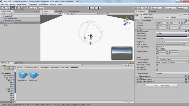 Урок 2.  Как сделать своего персонажа в unity