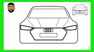 como desenhar carro Audi / Desenho fácil passo a passo