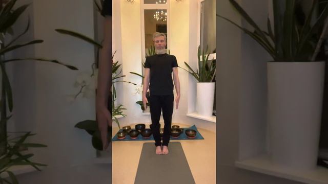 Отстройка Тадасана «Гора»Поза, в которой стоим твёрдо и прямо, подобно горе это основная пауза стоя