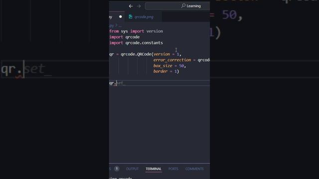 Простой генератор QR-кодов на Python / Python Qrcode generator #shortsfeed #shorts