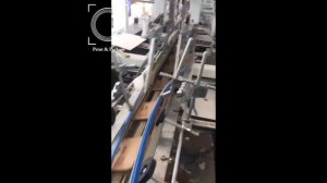 Склейка коробок из  крафт бумаги с самоскадным дном на фальцесклейке