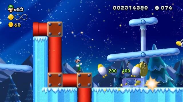 New Super Luigi U - Frosted Glacier-2 (All Star Coins) смотреть онлайн