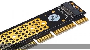 M.2 NGFF NVMe SSD to PCIE 3.0 X16/X8/X4 Adapter with heatsink for 1U/2U Server and Low Profile PC