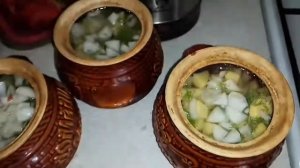 МЯСО в ГОРШОЧКАХ. Рагу в гаршочках. Тушёный картофель с мясом в ГОРШОЧКАХ.