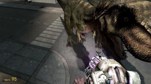 Gmod Mod Reviews: HORRORFYING Jurassic Park TYRANNOSAURUS NPCS!!