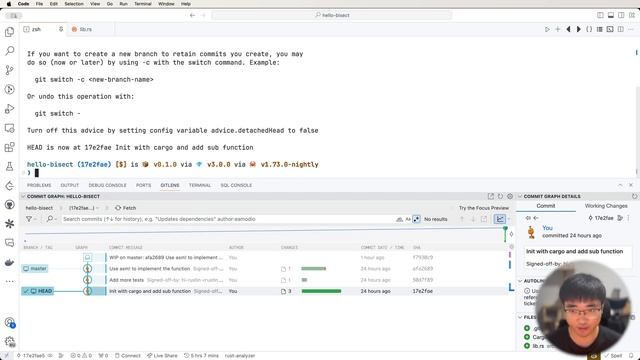 Open Source: How do you use git bisect to locate the buggy commit? смотреть онлайн