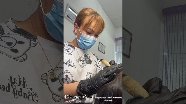 Перманентный макияж бровей ✍? #permanentmakeup #перманентныймакияжбровей #век #губ