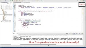 # 114 Comparable Interface in Java with Examples | How Comparable interface works | Java |RedSysTec