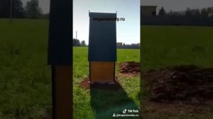 Дачный туалет под ключ. Установка уличных туалетов с кольцами.