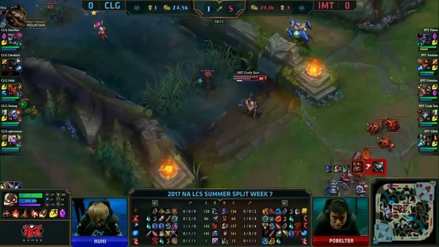 CLG vs Immortals | Game 1 S7 NA LCS Summer 2017 Week 7 Day 3 | CLG vs IMT G1 W7D3 смотреть онлайн
