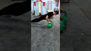 ОФП для гиревого спорта. Отжимания от гирь . Вариант 1.