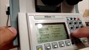 Знакомство с тахеометром Nikon XS. Интерфейс и настройка прибора.