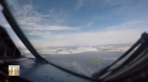 Як40 Камчатка. Заход на посадку, касание, руление, остановка...