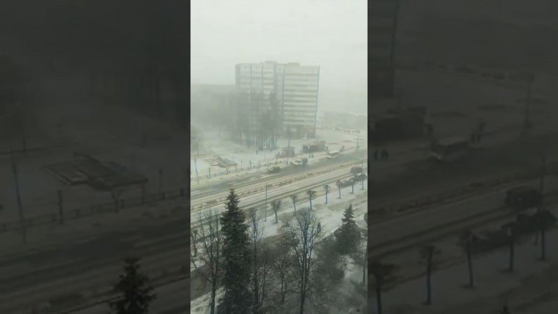 Буря. Новополоцк 14.01.2022