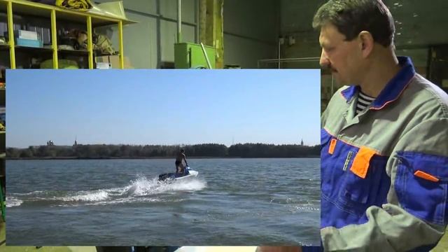 Система управления подвесным лодочным мотором на самодельном водном мотоцикле. смотреть онлайн