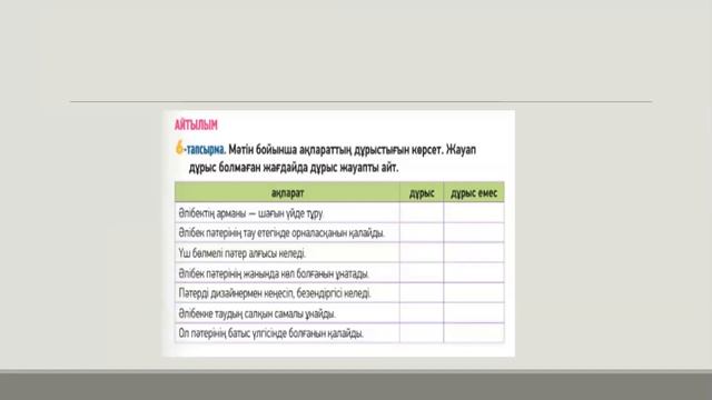 Менің қаладағы болашақ пәтерім 6 сынып, 28 сабақ смотреть онлайн