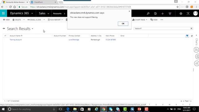 Microsoft Dynamics 365 Training, Working with Views in CRM