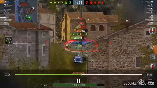 World of tanks blitz AT-7 autoloader gun review смотреть онлайн