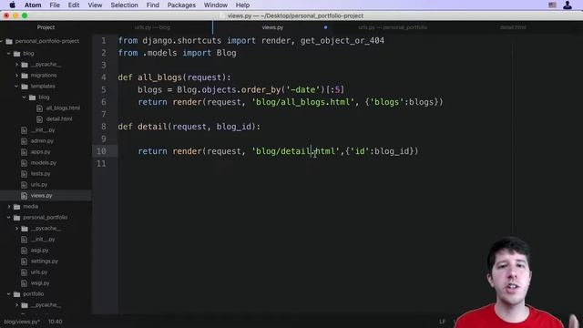 010  Detail Page | Full stack Development | Django | Python | Full Course |